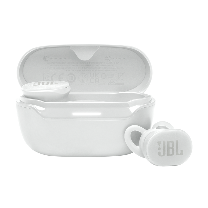 JBL Endurance Race 2 True Wireless Sport Earbuds – White | JBLENDURACE2WHT