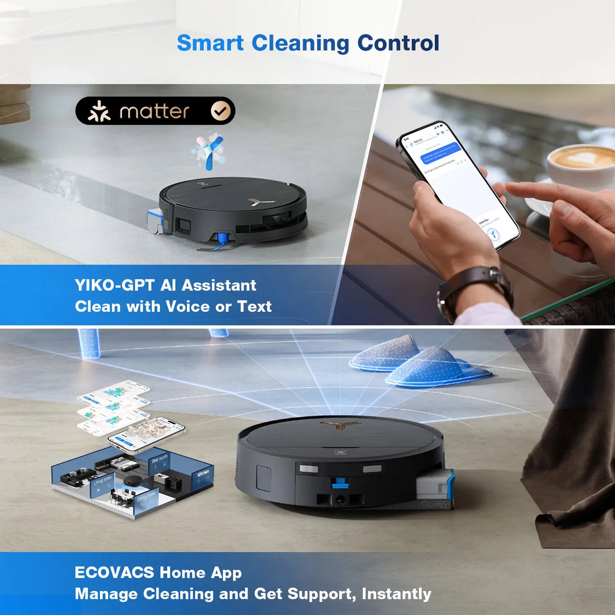 Ecovacs DEEBOT X9 PRO OMNI robot vacuum and mop, image 3 of 11