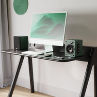 Majority D50X Powered Bookshelf Speakers, Green - official product image
