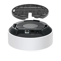 TP-Link Deco X50-PoE, single unit shown open/exploded revealing internal antenna array — technical detail
