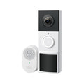Tapo D210 video doorbell camera with included chime, three-quarter view