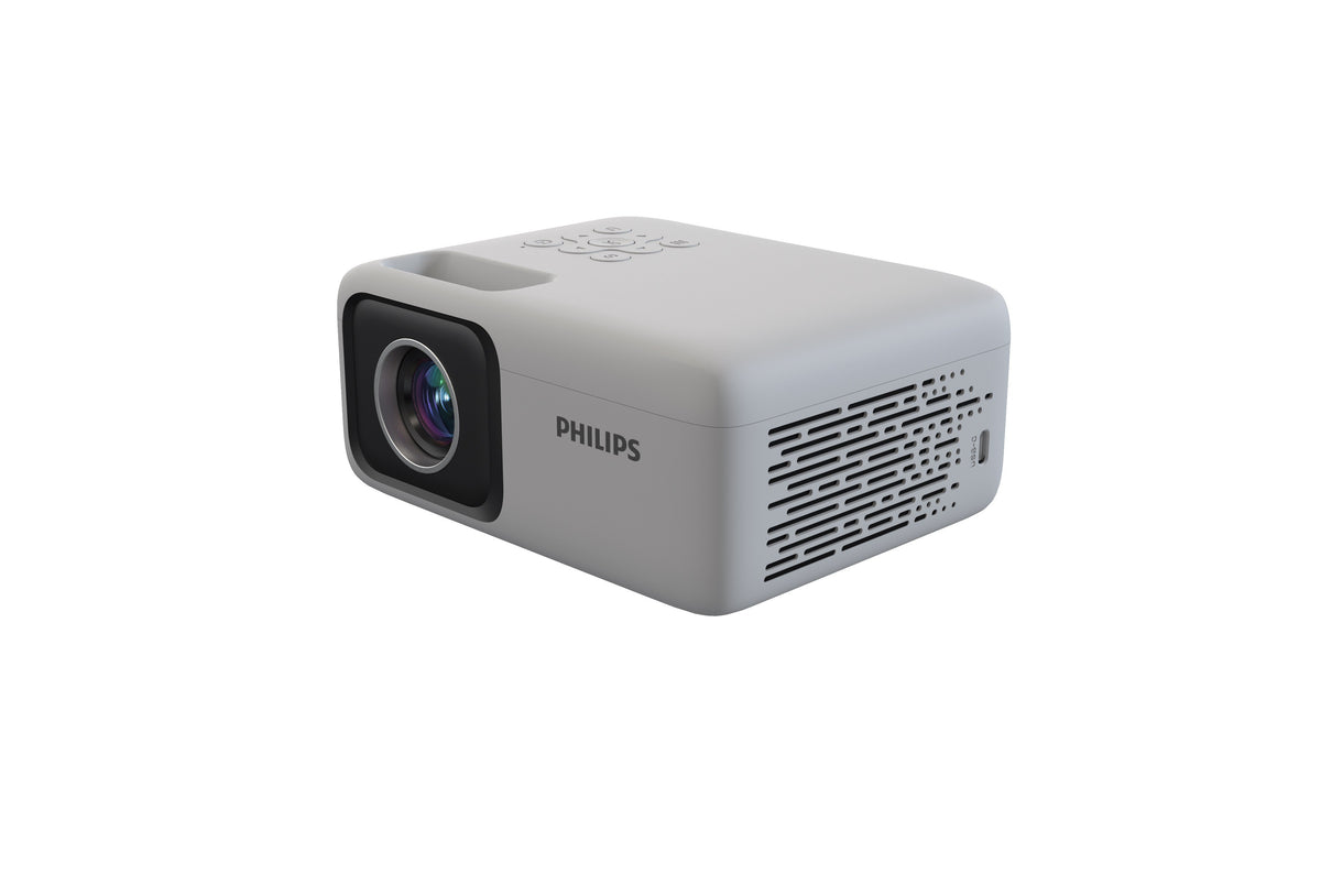 Philips NeoPix 106 HD 720p Mini Projector - White - rear three-quarter view
