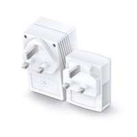 TP-Link TL-WPA4220 KIT AV600 Powerline Wi-Fi Booster 2 LAN, KIT — back/plug view, two units