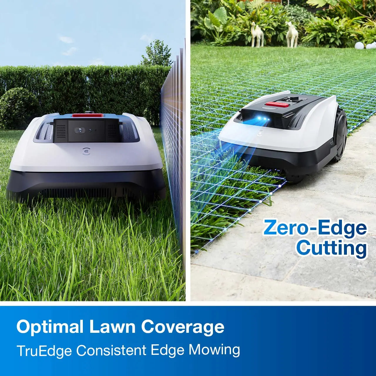 Ecovacs GOAT O800 RTK - Robotic Lawn Mower with Wire-Free RTK Navigation, up to 800m² | 270-MR2452IO
