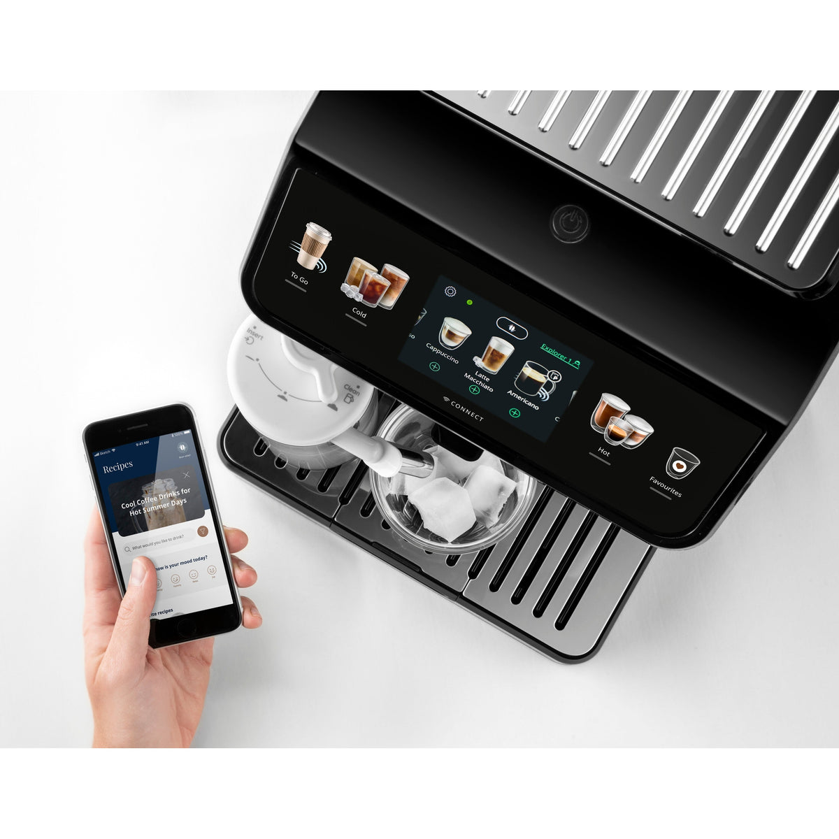 DeLonghi Eletta Explore Fully Automatic Coffee Machine – view 5