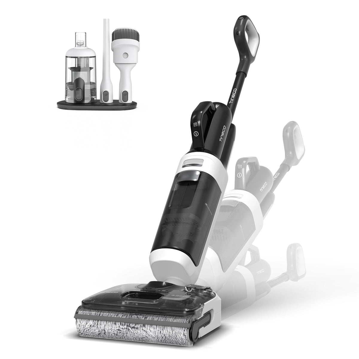 Tineco FLOOR ONE Switch i6 Stretch 2-in-1 Cordless Wet and Dry Vacuum Cleaner - with hand vac accessories