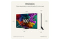LG 100-inch 4K QNED evo AI Smart TV | 100QNED87B6.AEI