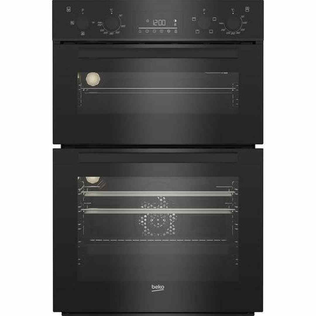 Beko RecycledNet Electric Double Oven - Black | BBDF22300B Beko Oven Euronics Ireland