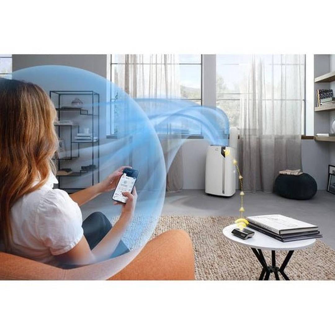 DeLonghi Pinguino Care4Me WIFI Portable Air Conditioning Unit | PACEX130CSTWIFI DeLonghi Air Conditioner Euronics Ireland