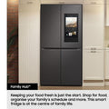 Samsung Family Hub with AI Vision Smart Fridge Freezer - Black | RF65DG9H0EB1EU Samsung American Fridge Freezer Euronics Ireland