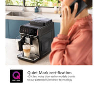 Philips Series 3300 LatteGo Fully Automatic Espresso Machine - Black Chrome | EP3347/90