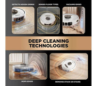 Shark PowerDetect NeverTouch Pro 2-in-1 Robot Vacuum & Mop – Self-Empty, Self-Refill, Self-Clean | RV2800ZEUKWH