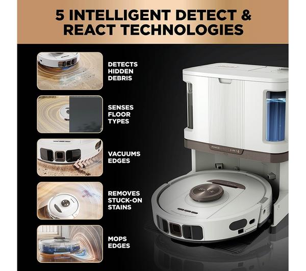 Shark PowerDetect NeverTouch Pro 2-in-1 Robot Vacuum & Mop – Self-Empty, Self-Refill, Self-Clean | RV2800ZEUKWH