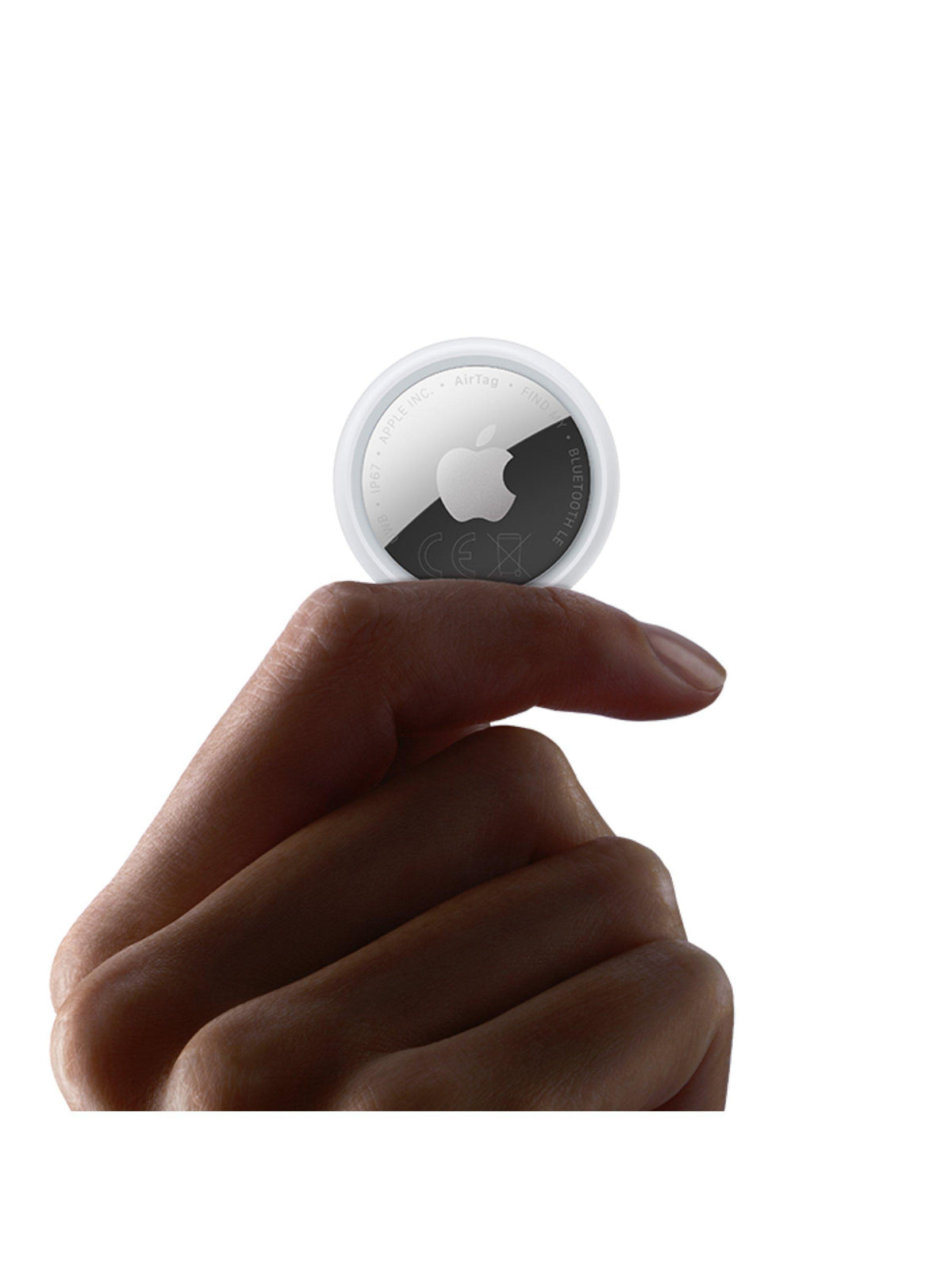 Apple AirTag (2nd Generation) 4 Pack - AirTag held between two fingers