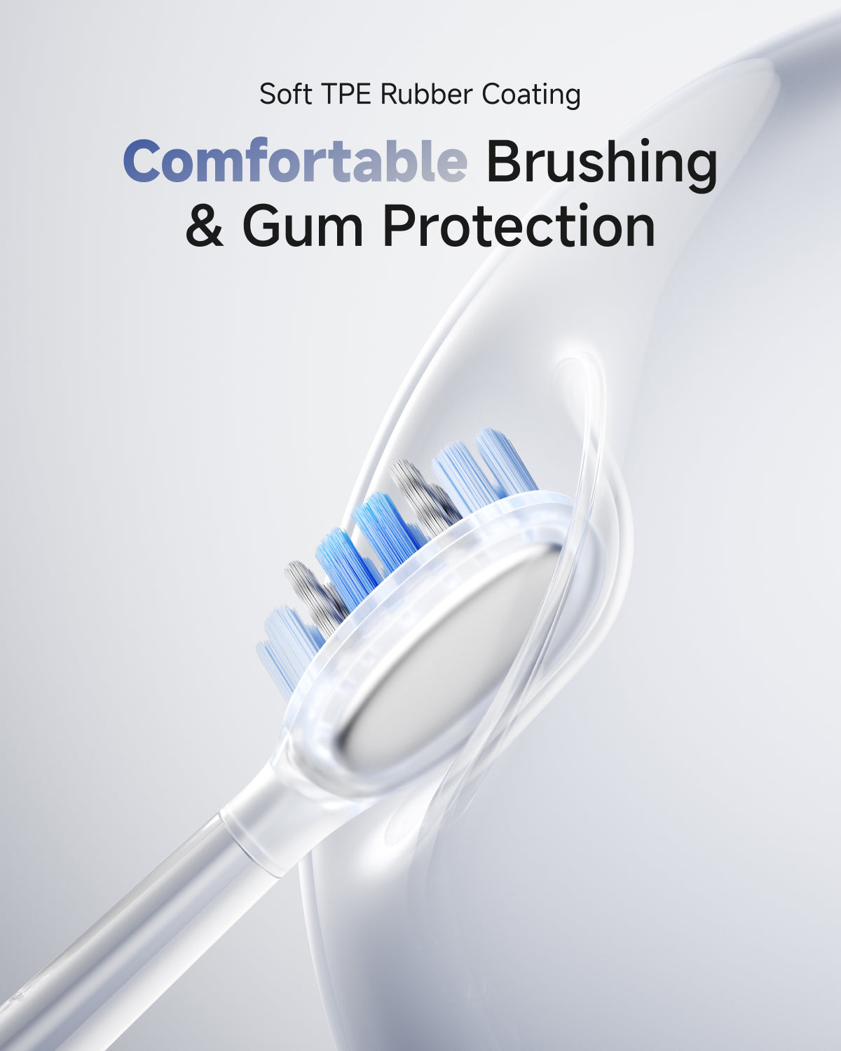 Laifen Wave Pro Electric Toothbrush - Transparent Black - comfortable brushing