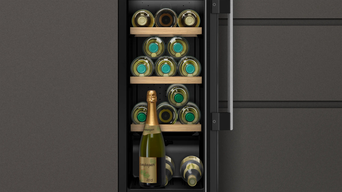 NEFF KU9202HF0G N70 built-in 21-bottle wine cooler in Black