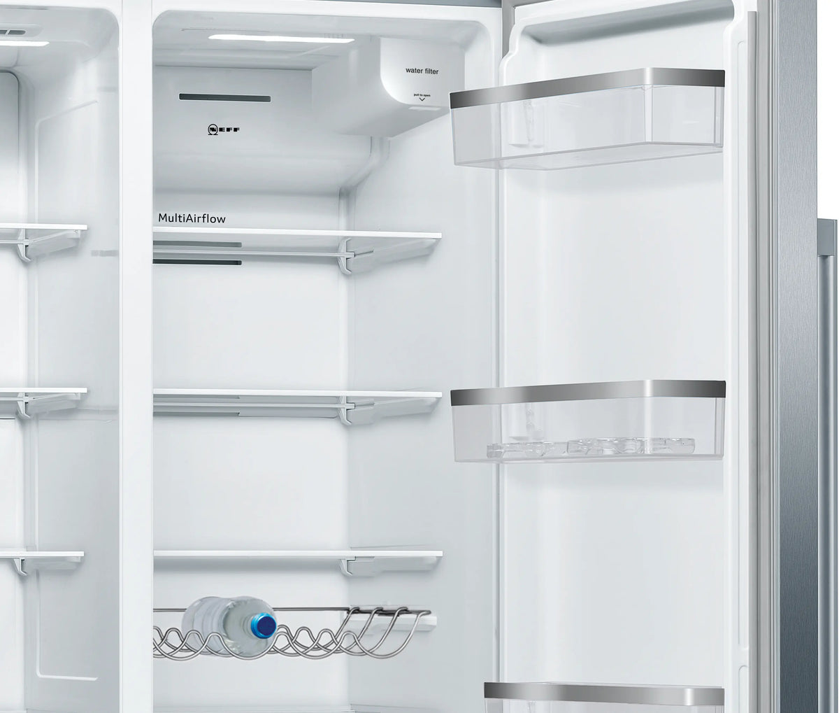 NEFF N70 KA3923IE0G American side-by-side fridge freezer in Stainless Steel