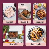 Ninja CRISPi PRO 7-in-1 Glass Air Fryer Rose Quartz product image