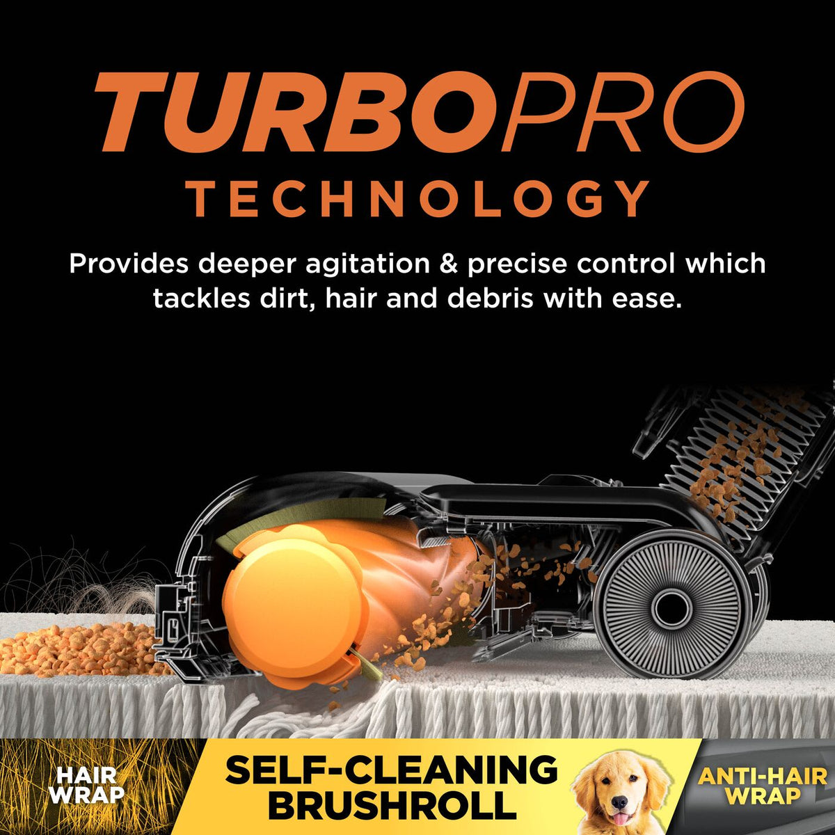 Shark Cordless Stick Vacuum with Anti Hair Wrap - Blue - TurboPro self-cleaning brush-roll