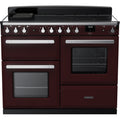 Rangemaster Estel Deluxe 110 Induction range cooker in Bordeaux with Chrome trim