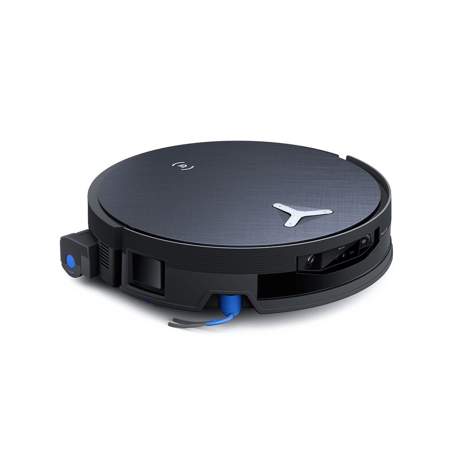 Ecovacs DEEBOT X12 OmniCyclone Bagless Robot Vacuum and Mop - Black - robot, three-quarter view