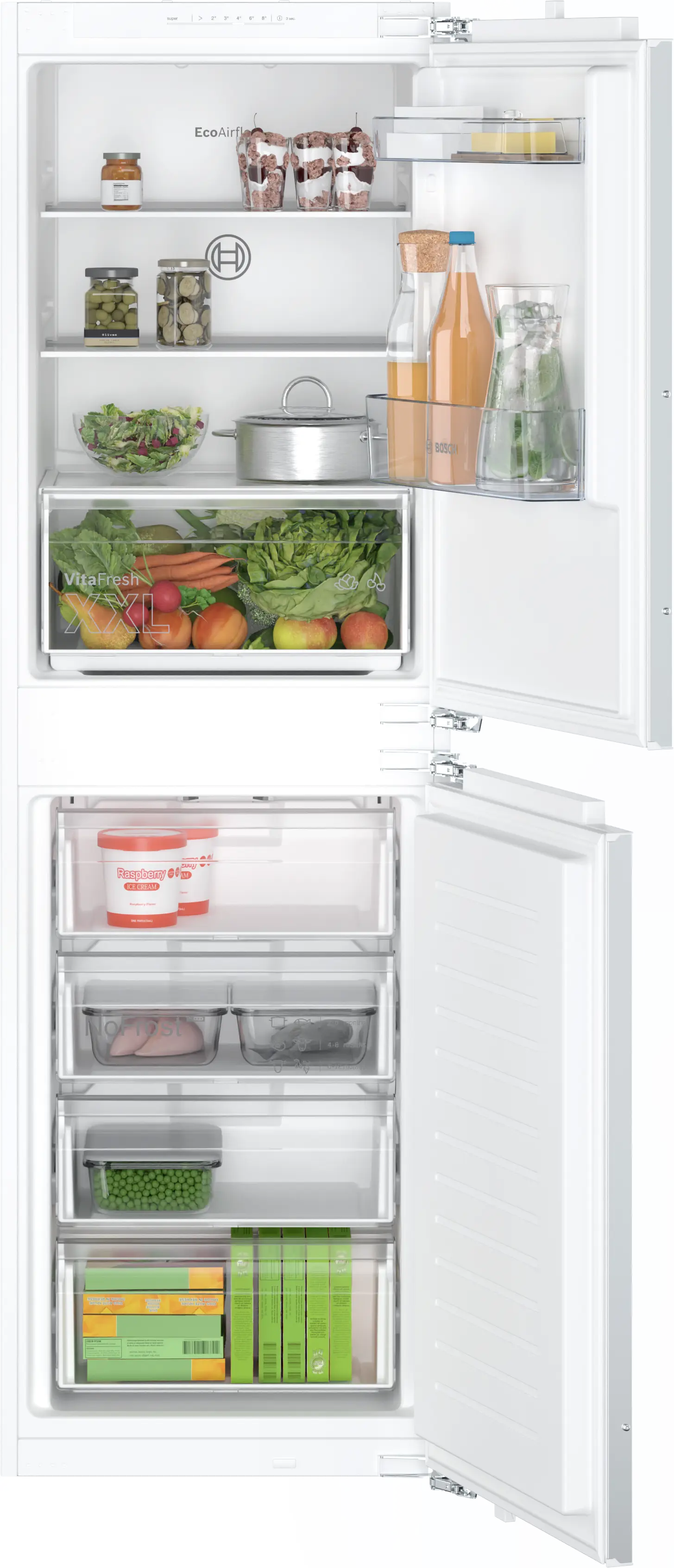 Bosch Series 2 249L Built-In Fridge Freezer | KIN85NFE0G