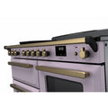Rangemaster Estel Deluxe 110 Induction range cooker in Heather with Brass trim