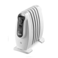 De'Longhi Nano 500W Oil-Filled Radiator - White - front view