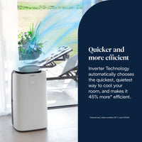 DeLonghi Pinguino AP130i GentleJet Inverter Portable Air Conditioner White | PACAP130IGENTLE