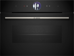 Bosch Series 8 Compact Combi-Steam Oven - Black | CSG7361B1