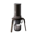 Outin Foldable Coffee Stand tripod in dark anodised aluminium