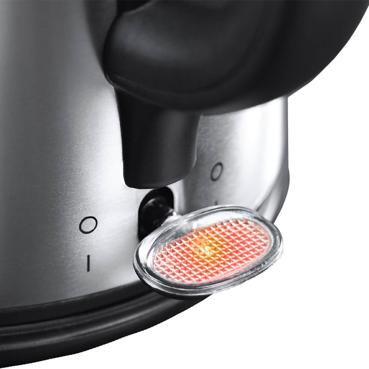 Russell Hobbs Snowdon 1.7L Kettle 3000W - Brushed Stainless Steel - lid and spout detail