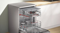 Bosch SMS6TCI02G Series 6 freestanding 60cm dishwasher in Brushed Steel Anti-Fingerprint