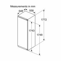 Bosch Series 6 built-in fridge 177.2 x 55.8 cm soft close flat hinge | KIR81ADD0G Bosch Integrated Fridge Euronics Ireland