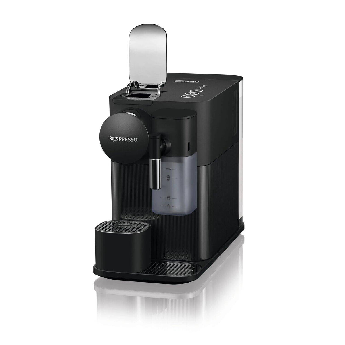 De'Longhi Nespresso Lattissima One Coffee Machine - Black - three-quarter view