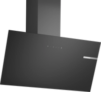 Bosch Series 2 80cm inclined glass cooker hood in Black