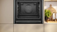 NEFF B64CT73G0B N90 Slide&Hide pyrolytic single oven in Graphite-Grey