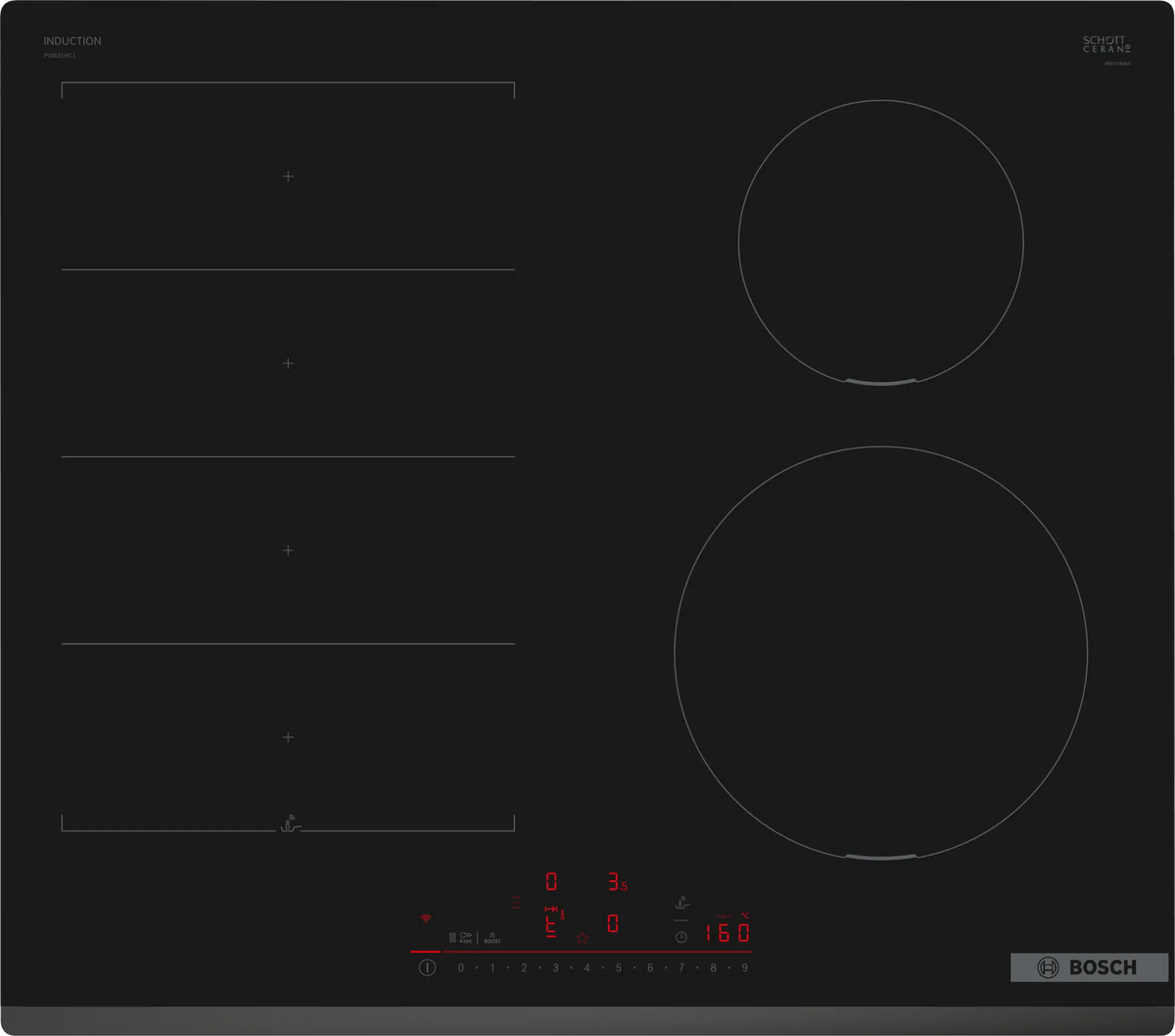 Bosch Series 6 PIX631HC1E 60cm FlexInduction hob in Black