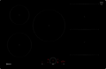 NEFF N 70 T58PHW1L0 80cm flush-mount Combi Induction hob in Black