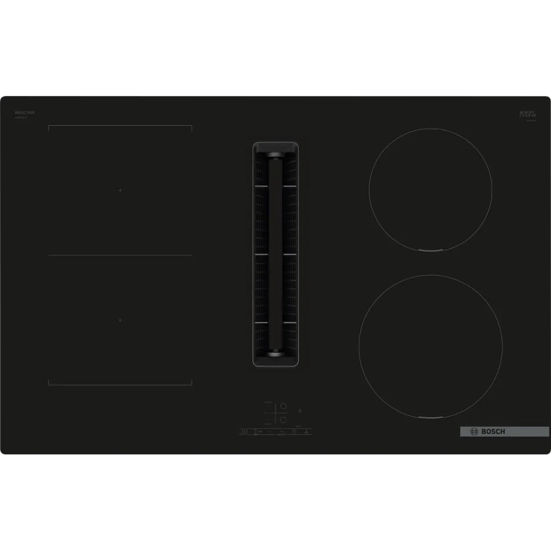 Bosch Series 4 Induction hob with integrated ventilation system 80 cm | PVS811B16E Bosch Hob Euronics Ireland