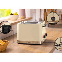 Bosch MyMoment 4-Slice Cream Toaster | TAT4M247GB Bosch Toaster Euronics Ireland