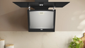 NEFF N 30 D63IDK1S0B 60cm angled glass chimney cooker hood in Black