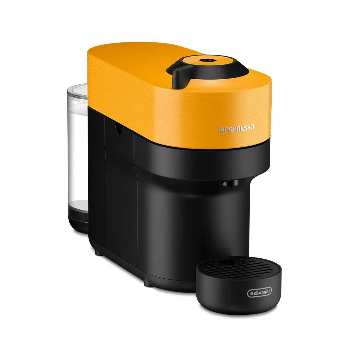 De'Longhi Nespresso Vertuo Pop Coffee Machine - Yellow - angled view