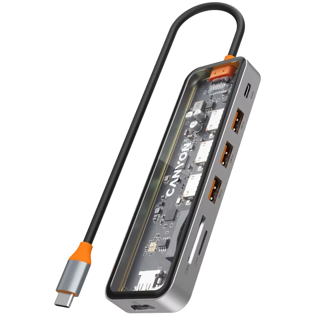 Canyon 7 PORT USB-C HUB DS-13 | CNS - TDS13 Canyon USB Hub Euronics Ireland