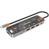 Canyon 7 PORT USB-C HUB DS-13 | CNS - TDS13 Canyon USB Hub Euronics Ireland