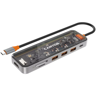 Canyon 7 PORT USB-C HUB DS-13 | CNS - TDS13 Canyon USB Hub Euronics Ireland