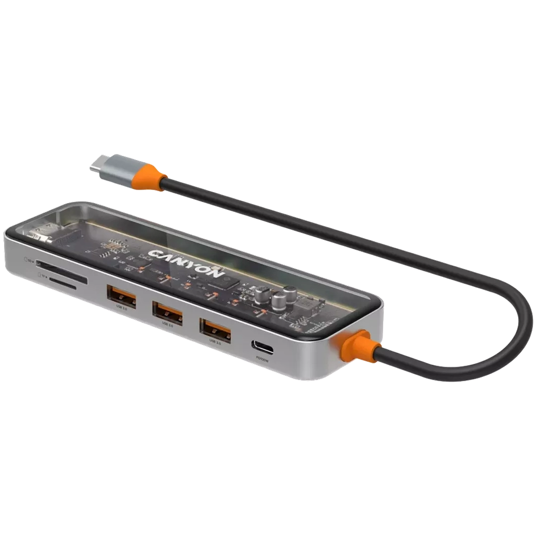 Canyon 7 PORT USB-C HUB DS-13 | CNS - TDS13 Canyon USB Hub Euronics Ireland