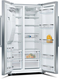 Bosch Series 6 KAD93AIERG American Side by Side Fridge Freezer in Stainless Steel