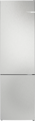 Bosch KGN392LBFG Series 4 freestanding fridge freezer in Stainless Steel Look