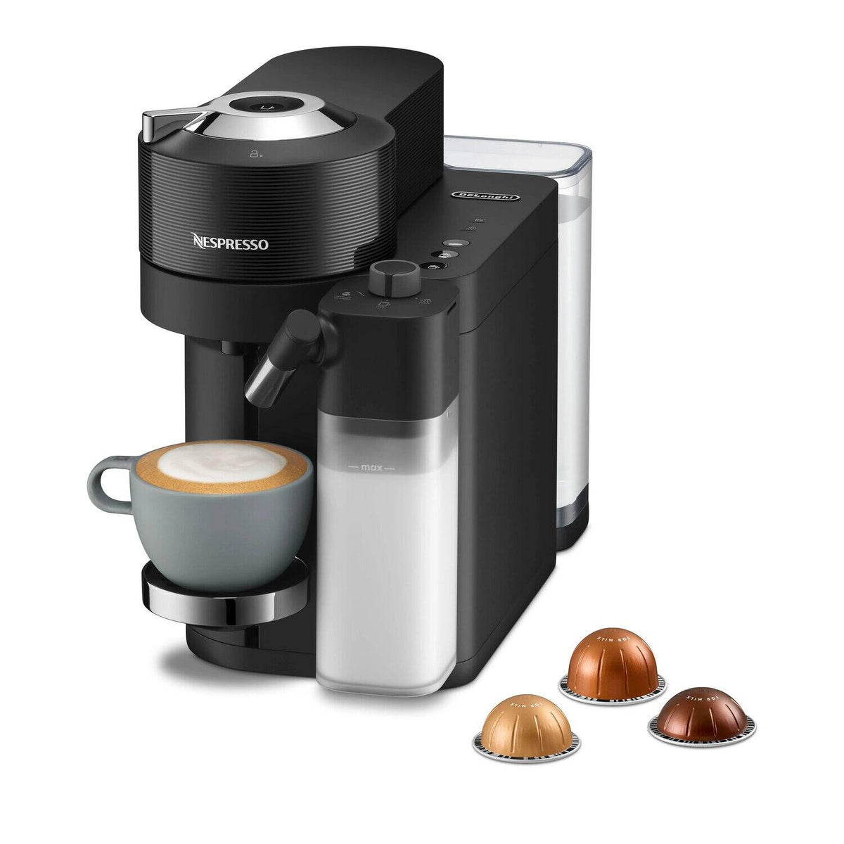 De'Longhi Nespresso Vertuo Lattissima Coffee Machine - Black - with milk recipes